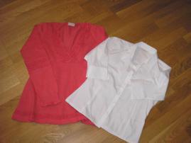 Lososový sveter+ košeľa