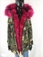 Maskáčová bunda s pink (1/1)