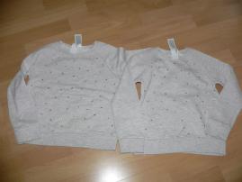 2x béžové mikinky (1/2)