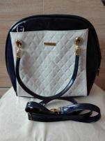 Modro biela kabelka+dar (2/4)