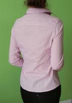Ružová pruhovaná košeľa
