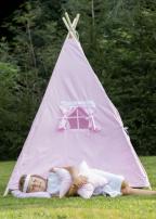 Ružový teepee stan (2/4)