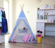 Modrý teepee stan (1/4)